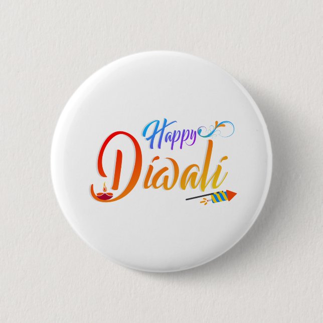 Glad Diwali Knapp (Framsida)