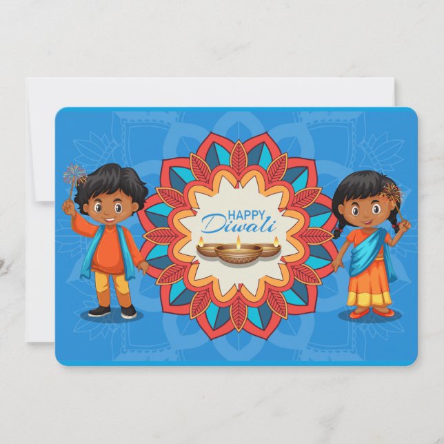 Glad Diwali semesterkort Julkort (Framsida)