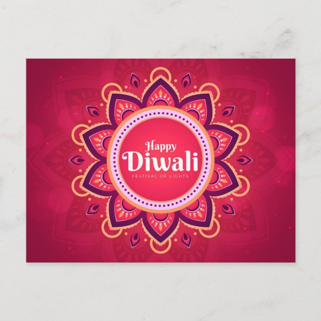 Glad Diwali Vykort (Framsida)