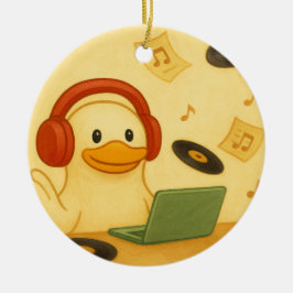 Glad DJ Julgransprydnad Keramik