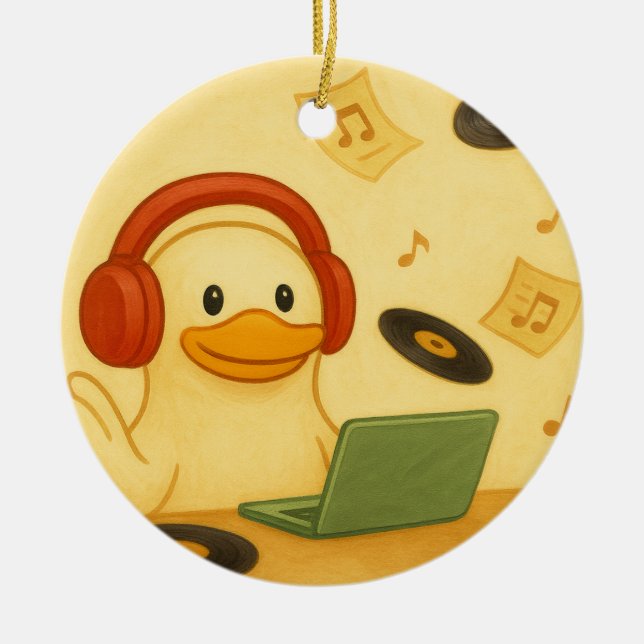 Glad DJ Julgransprydnad Keramik (Framsidan)