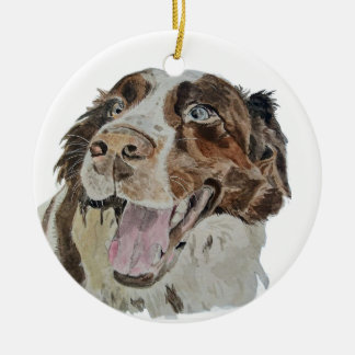 Glad Doggo Julgransprydnad Keramik