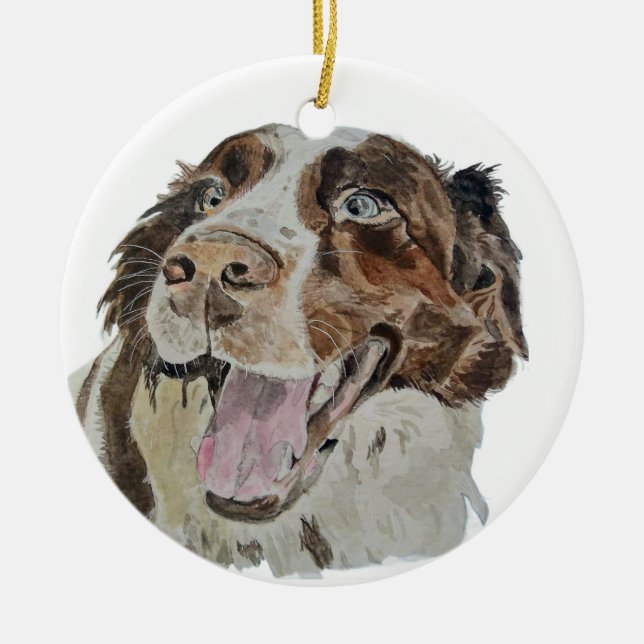 Glad Doggo Julgransprydnad Keramik (Framsidan)