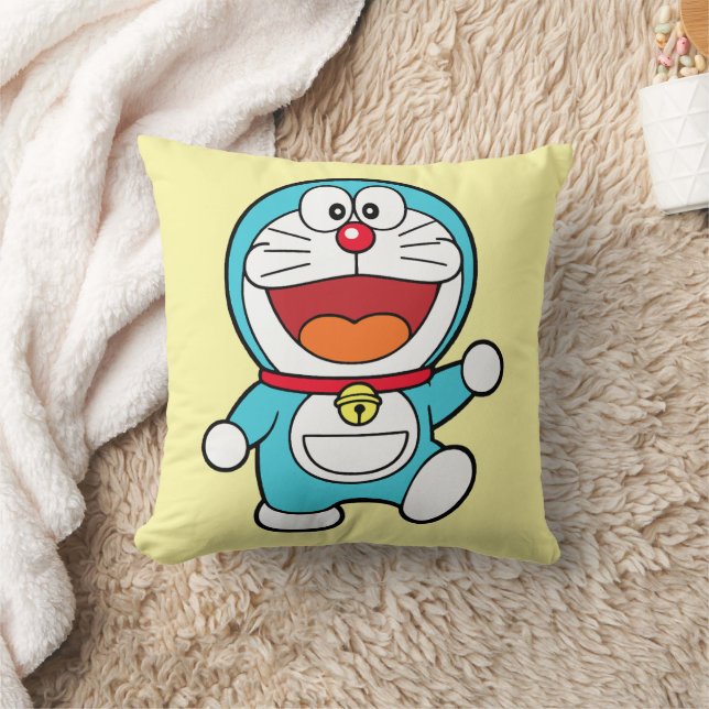 Glad Doraemon Kudde (Filt)