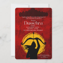 Glad Dussehra-festfirande inbjudan