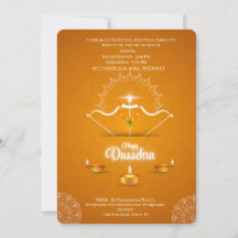 Glad Dussehra-festfirande inbjudan