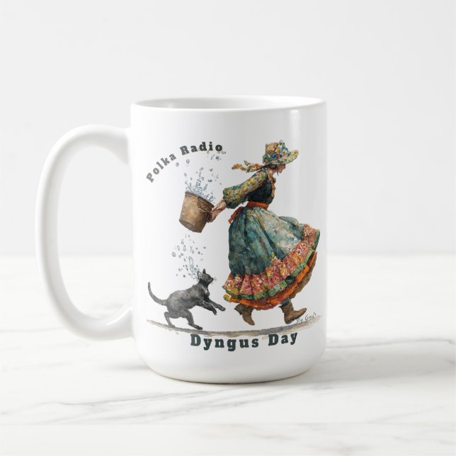 Glad Dyngus Day-mugg Kaffemugg (Vänster)