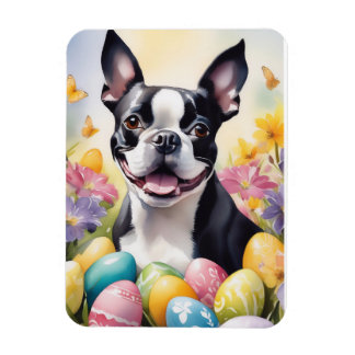 Glad Easter Boston Terrier Magnet