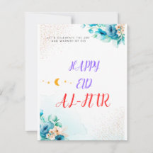 Glad Eid al-Fitr Mubarak-kort
