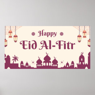 Glad Eid Mubarak Eid-fest bakgrundsaffisch Poster