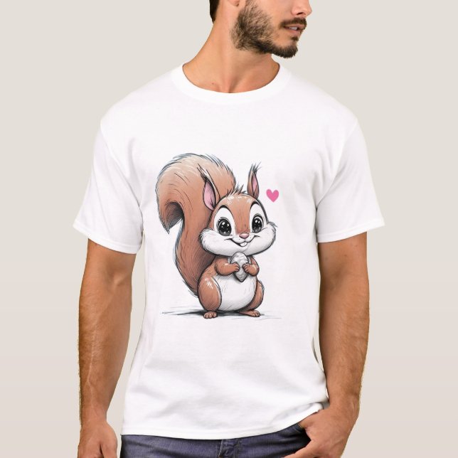 Glad Ekorre T Shirt (Framsida)