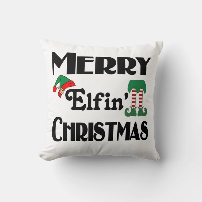 Glad Elakt jul Kudde (Framsida)