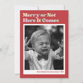 Glad eller inte röd jul fotot julkort