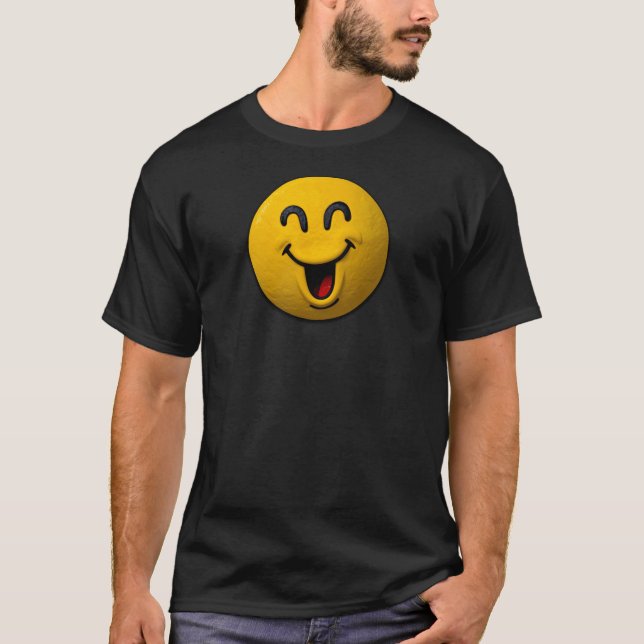 Glad Emoji T Shirt (Framsida)