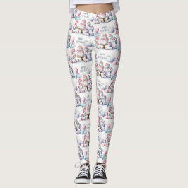 Glad enhörningstema leggings