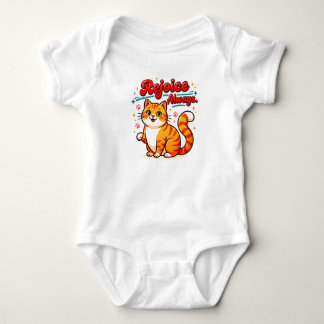 Gläd Er Alltid Orange Katt | Söt Kristet Katt T Shirt