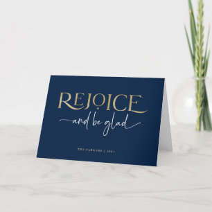 Gläd Er Elegant Oäkta Guld Religiös Jul Helgkort