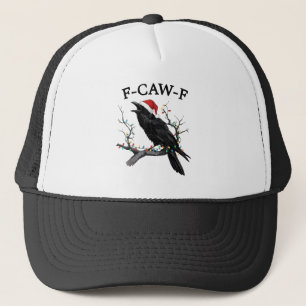 Glad F-Caw-F Rolig Jul Svart Kråka F Caw F Keps