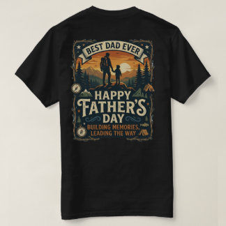 Glad fadersdag Bästa pappa någonsin Tee | Vandring