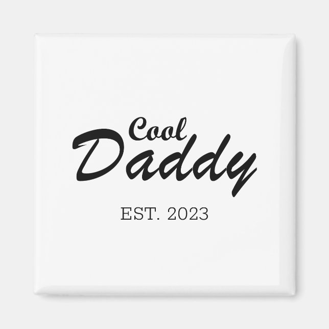 Glad fadersdag bästa pappa personliga presenter magnet (Framsidan)