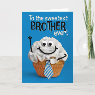 Glad fadersdag bror sötaste cupcakes helgkort