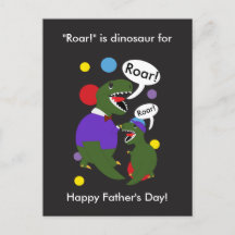 Glad fadersdag dinosaurie från son Personlig