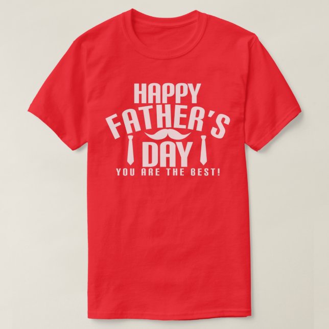Glad fadersdag Du är den bästa roliga skägg T Shirt (Design framsida)