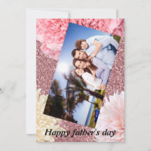 Glad fadersdag Elegant modern glitter blommig
