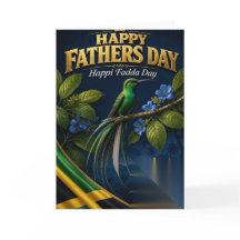 Glad fadersdag från Jamaica, visa pappa kärlek.