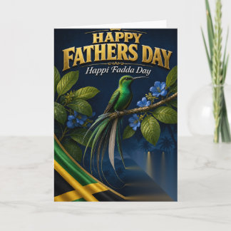 Glad fadersdag från Jamaica, visa pappa kärlek. Kort