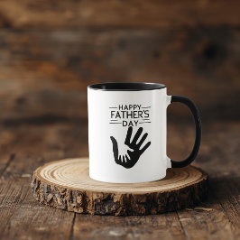 Glad fadersdag Handavtrycksmugg Mugg