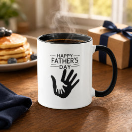 Glad fadersdag Handavtrycksmugg Mugg