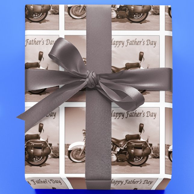 Glad fadersdag Harley Davidson  Presentpapper (Skapare uppladdad)