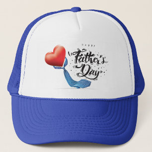 Glad fadersdag Hjärt & Slip Trucker Hatt  Keps