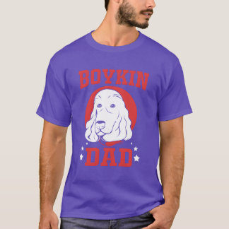 Glad fadersdag Hundansikte Boykin Spaniel Pappa vi T Shirt