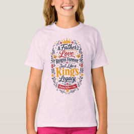 Glad fadersdag Königs arv T Shirt