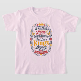 Glad fadersdag Königs arv T Shirt