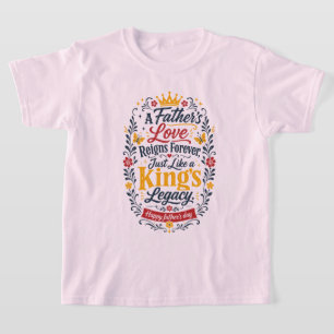 Glad fadersdag Königs arv T Shirt