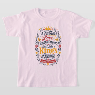 Glad fadersdag Königs arv T Shirt