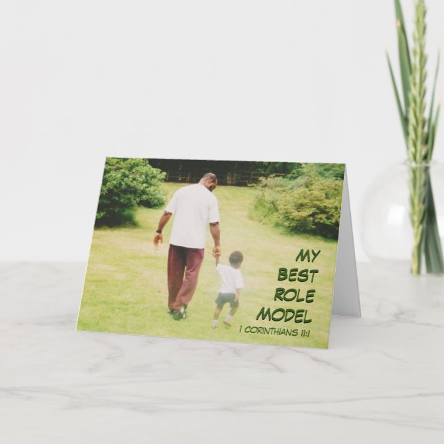 GLAD FADERSDAG Kristet Förebildspecialdesignad Kort (Framsida)