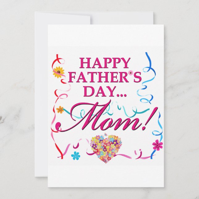 Glad fadersdag mamma kort (Framsida)
