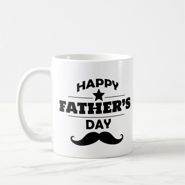 Glad fadersdag mugg present till pappa (Vänster)
