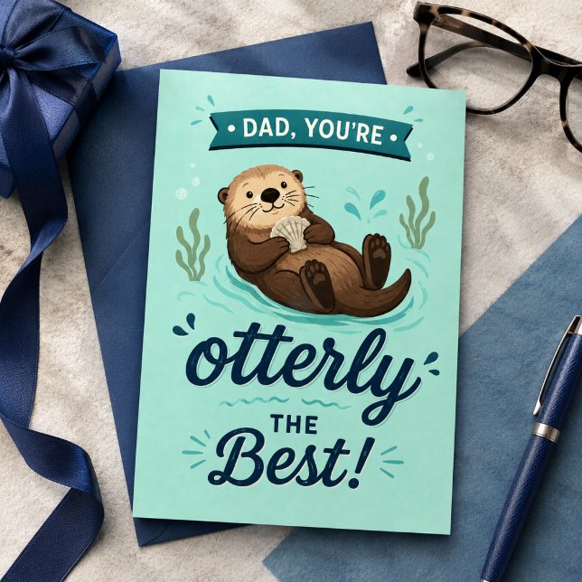 Glad fadersdag Otterligt bästa söta turkos utterpa (Skapare uppladdad)
