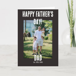 Glad fadersdag pappa blev pappa kort