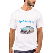 Glad fadersdag pappa klassisk bil