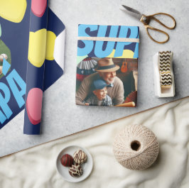 Glad fadersdag Spanska Super Pappa Presentpapper