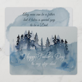 Glad fadersdag styvpappakort kort
