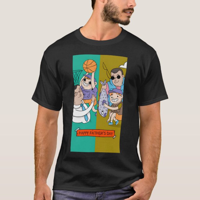 Glad fadersdag t shirt (Framsida)