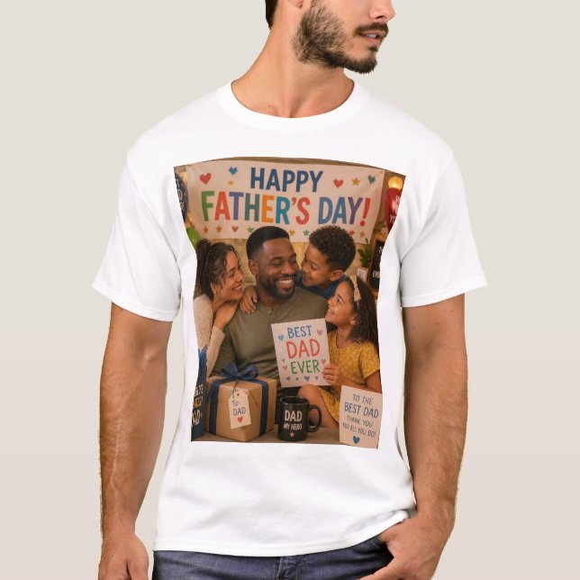 Glad fadersdag t shirt (Framsida)