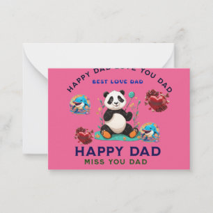 Glad fadersdag T-Shirt logotyp  Anpassad Dad T-Shi Anteckningskort